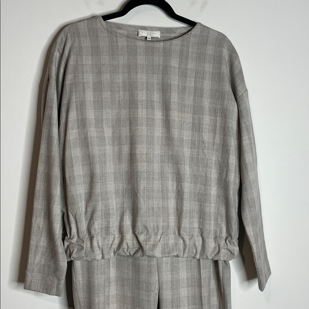 Antonelli Firenze | Women’s Virgin Wool Plaid Pants Set Size 40 US 4 - Picture 2 of 12